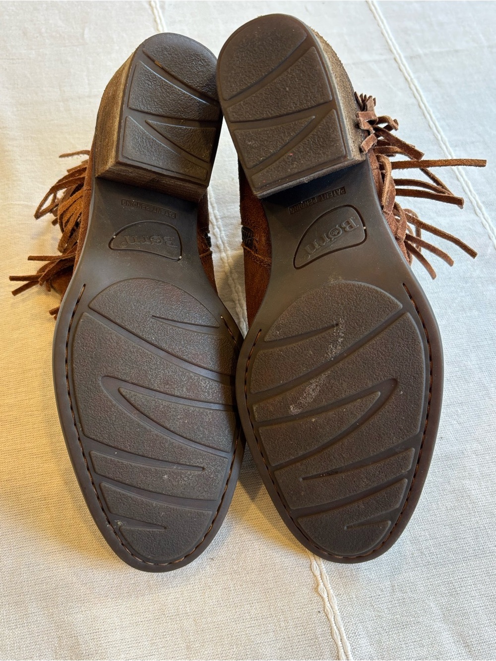 Børn‎ Danni Suede Fringe Ankle Boots Brown Sz 8.5 - Picture 6 of 8